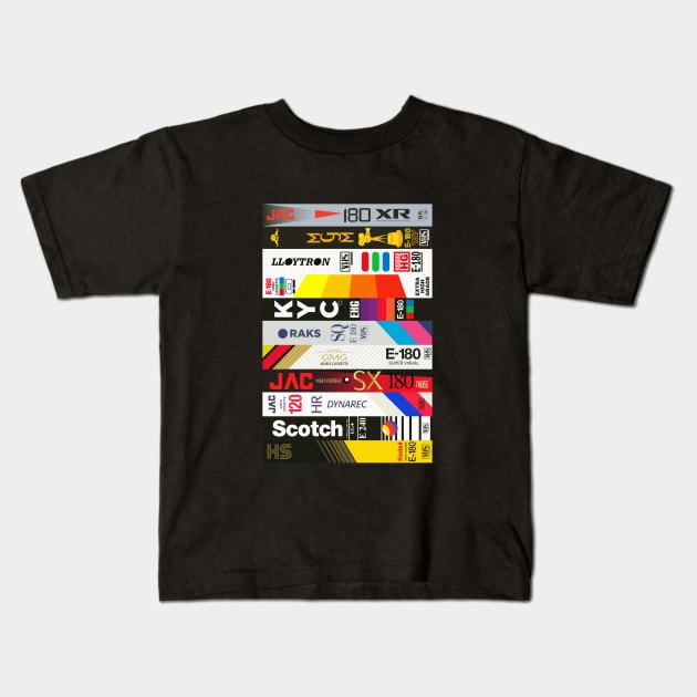 VHS Kids T-Shirt by BadOdds